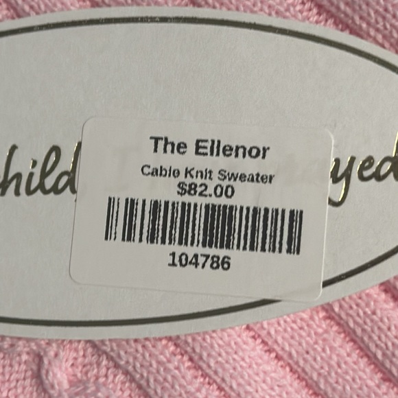 NWT Lullaby Set Pink Cable Knit Sweater, size 18 months - Picture 4 of 4